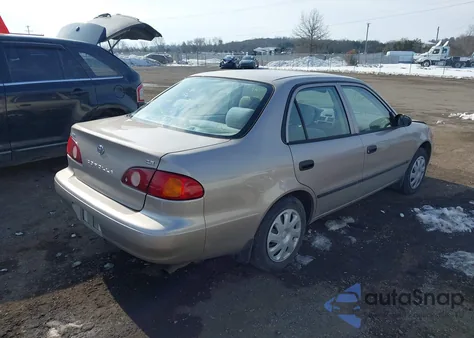 2001 Toyota Corolla Ce from USA, damaged, VIN 2T1BR12EX1C411846